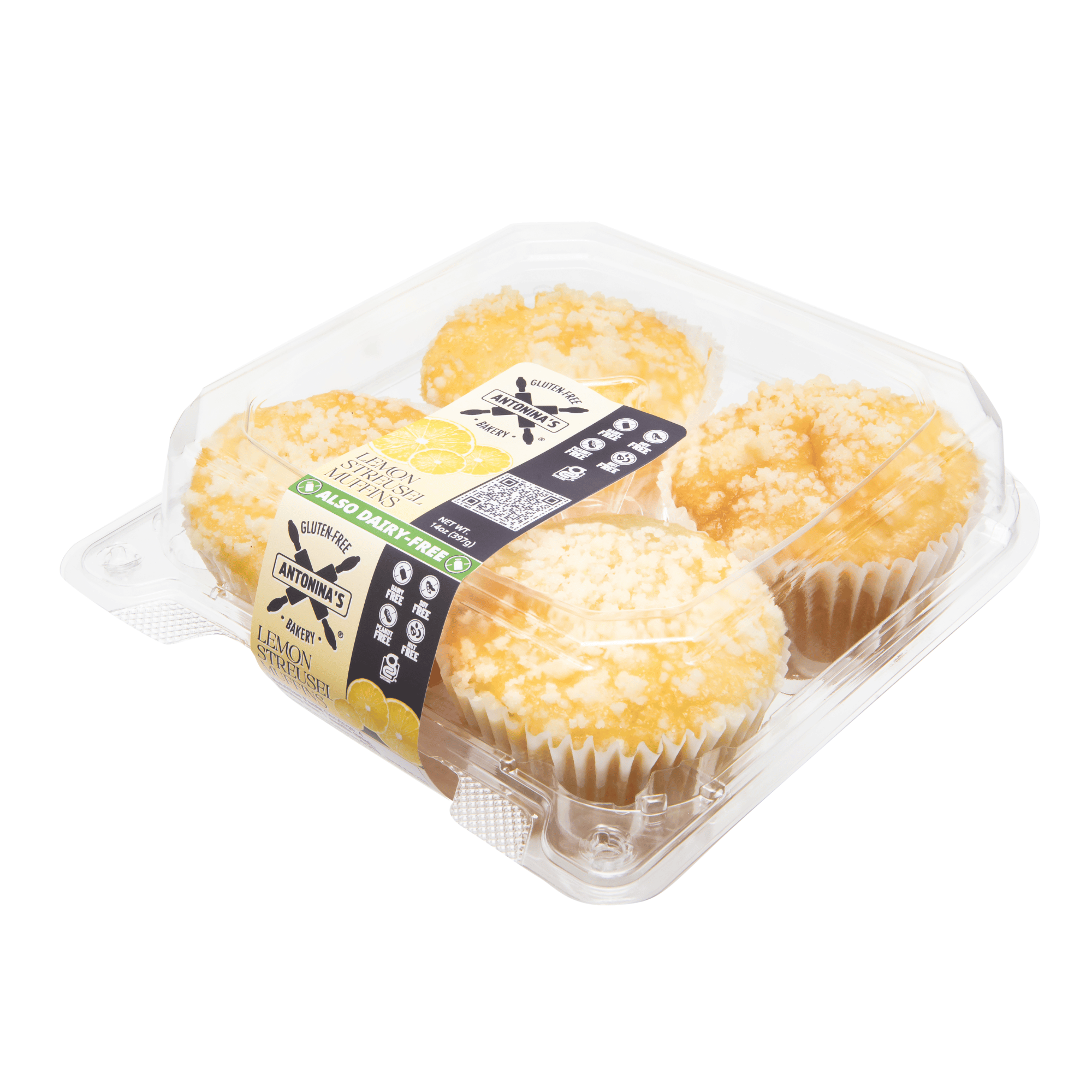 Lemon Streusel Gluten-Free, Dairy-Free Muffins