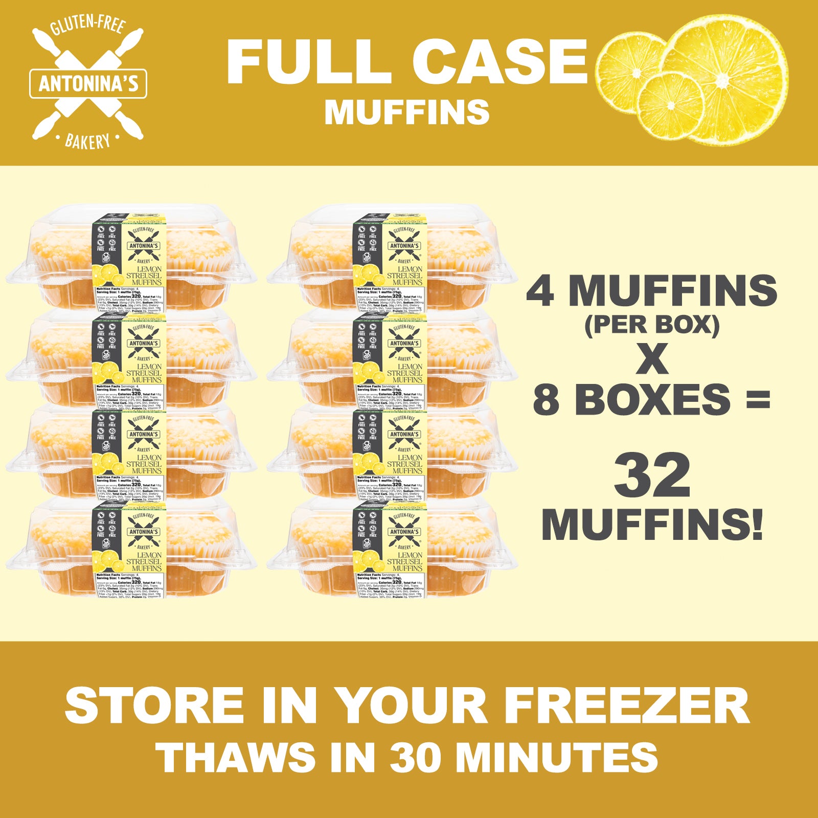 Lemon Streusel Gluten-Free, Dairy-Free Muffins