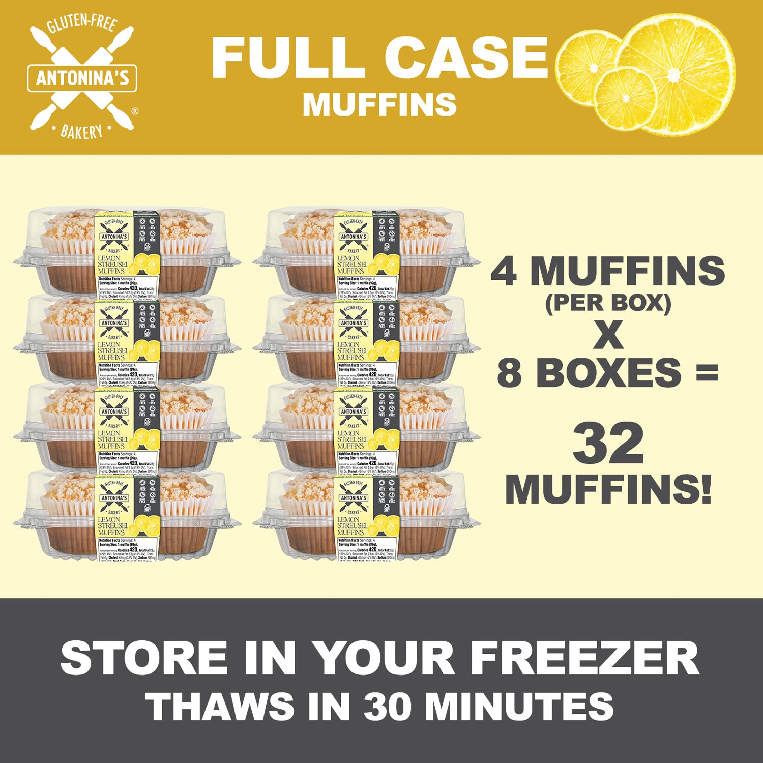 Lemon Streusel Gluten-Free, Dairy-Free Muffins