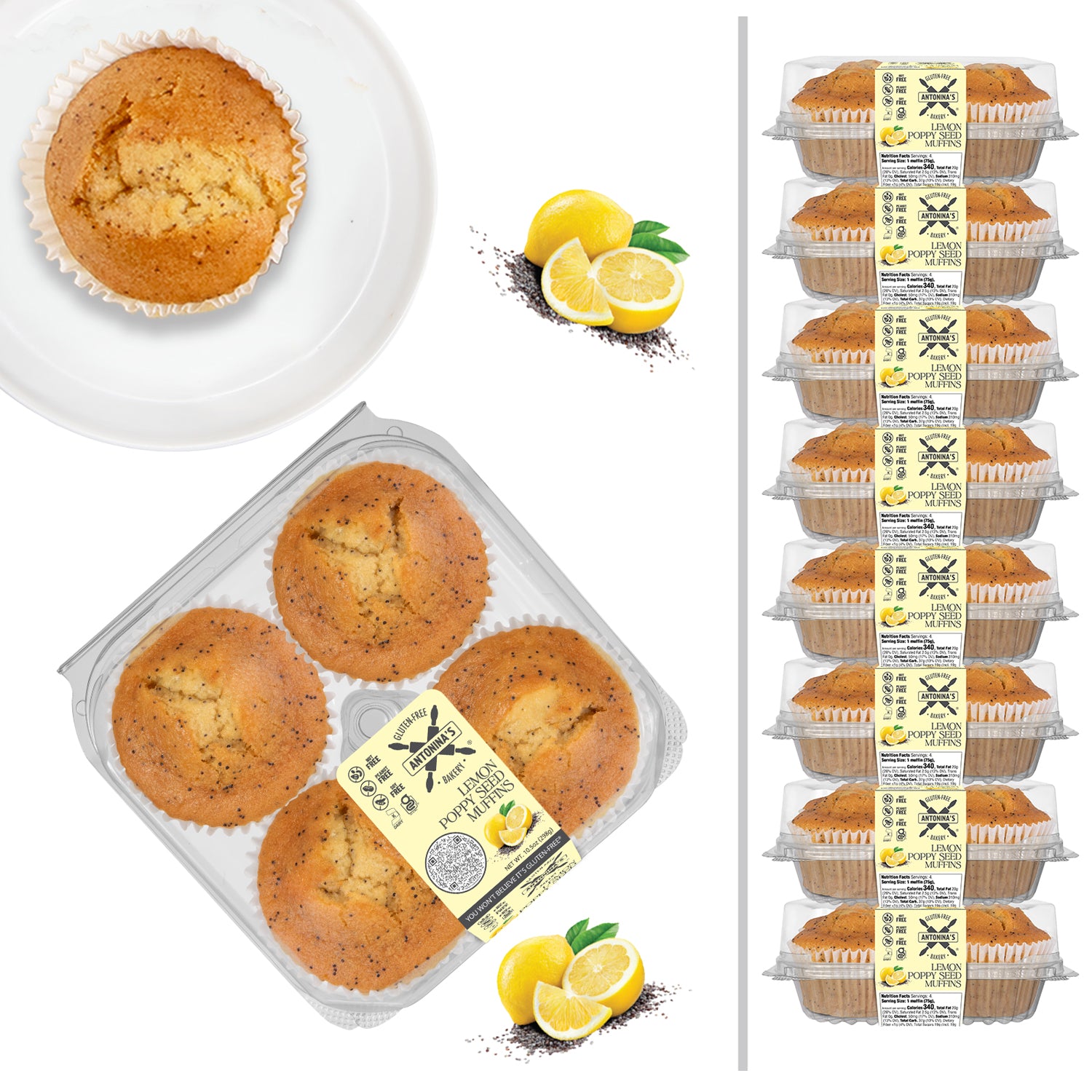 32 Lemon Poppy Seed Muffins